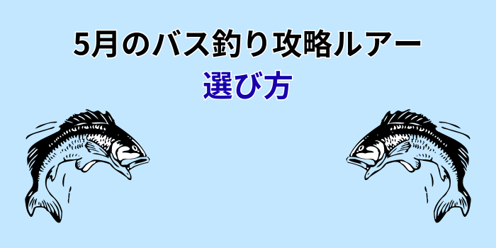 5月 バス釣り ルアー