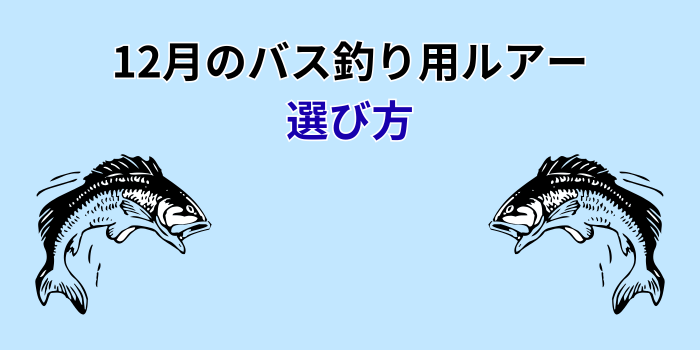 12月 バス釣り攻略 ルアー